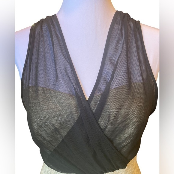 Max and Cleo Dress Size 2 Y2K Mini Sheer Sheath Cocktail Mesh Feminine Party - Picture 2 of 7